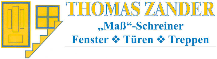 „Thomas Zander "Maß"-Schreinerei“-Logo, zur Startseite
